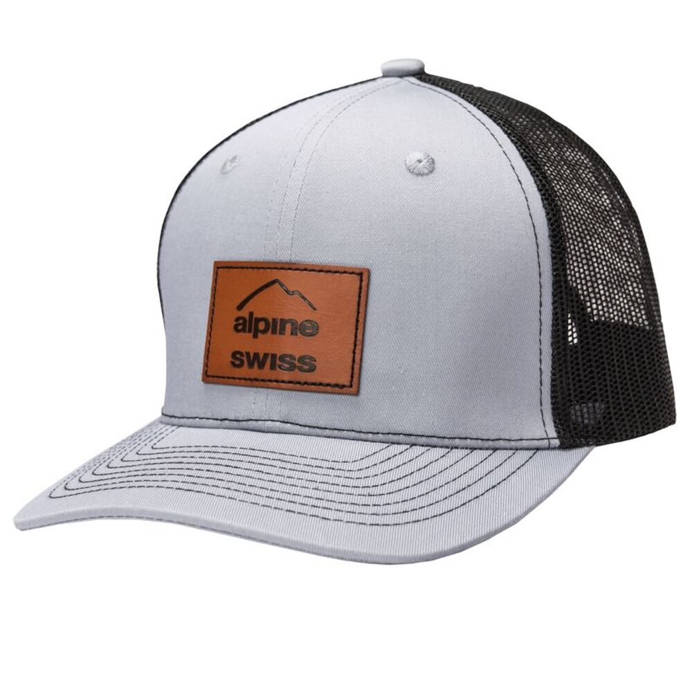 Alpine Swiss Mens Trucker Hat Snapback Mesh Back Cap Adjustable Baseball Cap